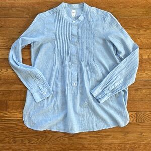 Gap Long Sleeve Pin tuck Shirt